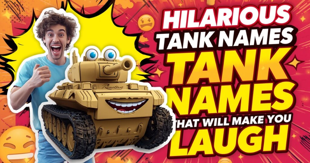 Hilarious Tank Names That Will Make You Laugh