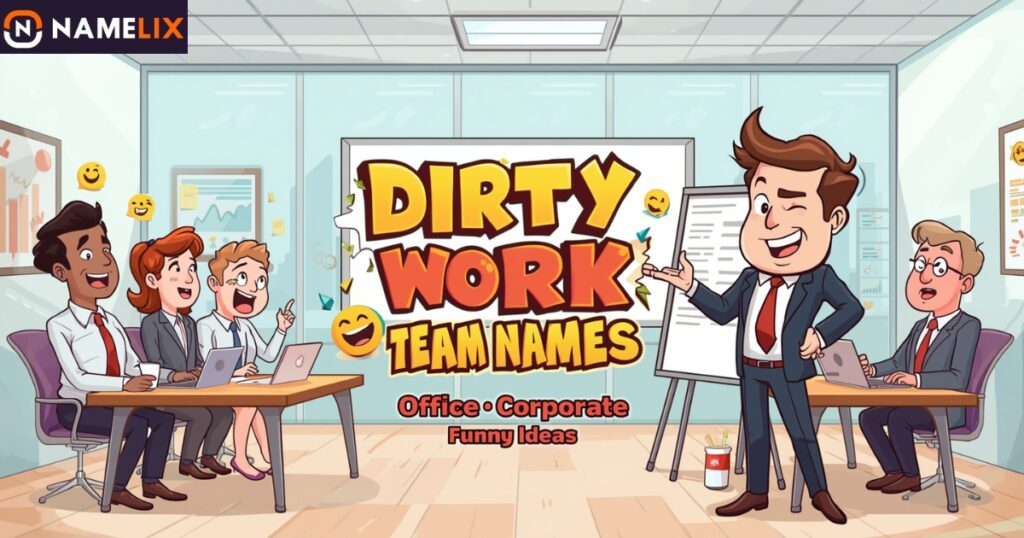 Dirty Work Team Names for Office & Corporate Fun 