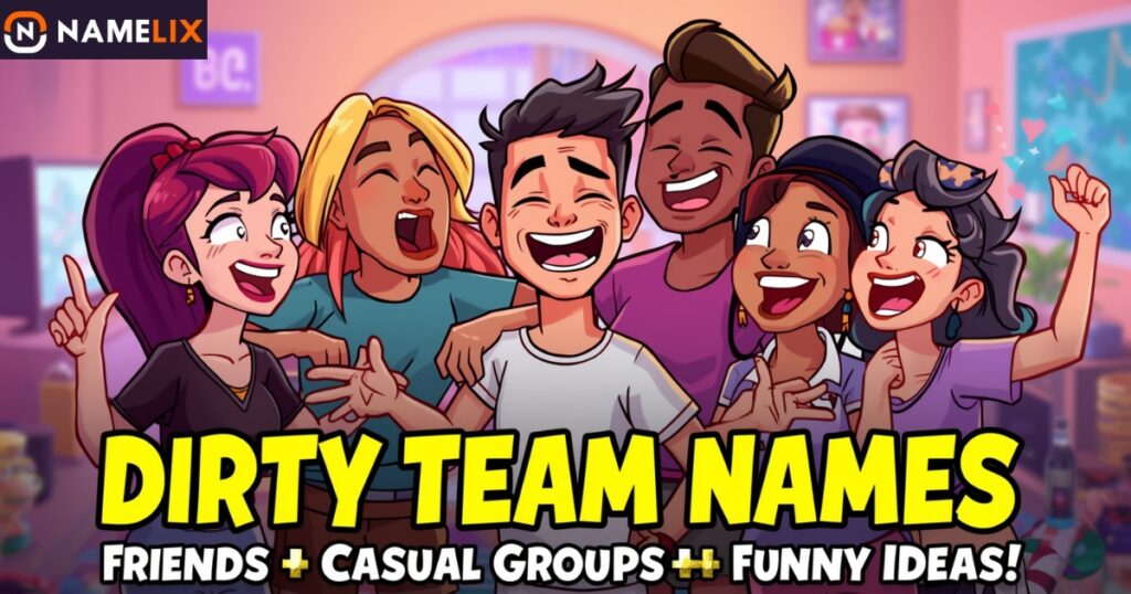 Dirty Team Names for Friends & Casual Groups 