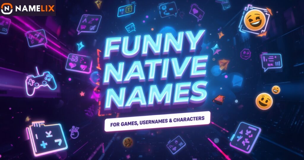 Funny Native Names for Games, Usernames & Characters