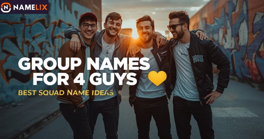 Guys Group Names for 4 People 