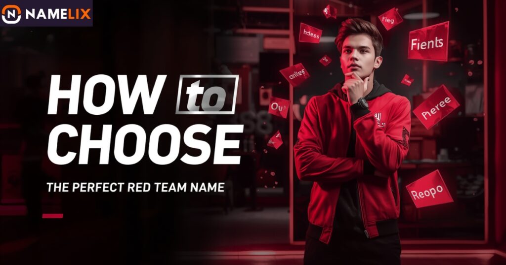 How to Choose the Perfect Red Team Name