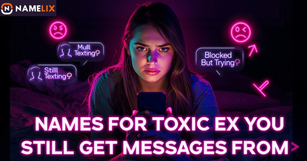 Names for Toxic Ex You Still Get Messages From 