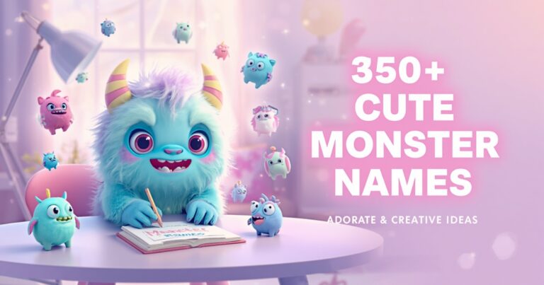 350+ Cute Monster Names: Adorable & Creative Ideas