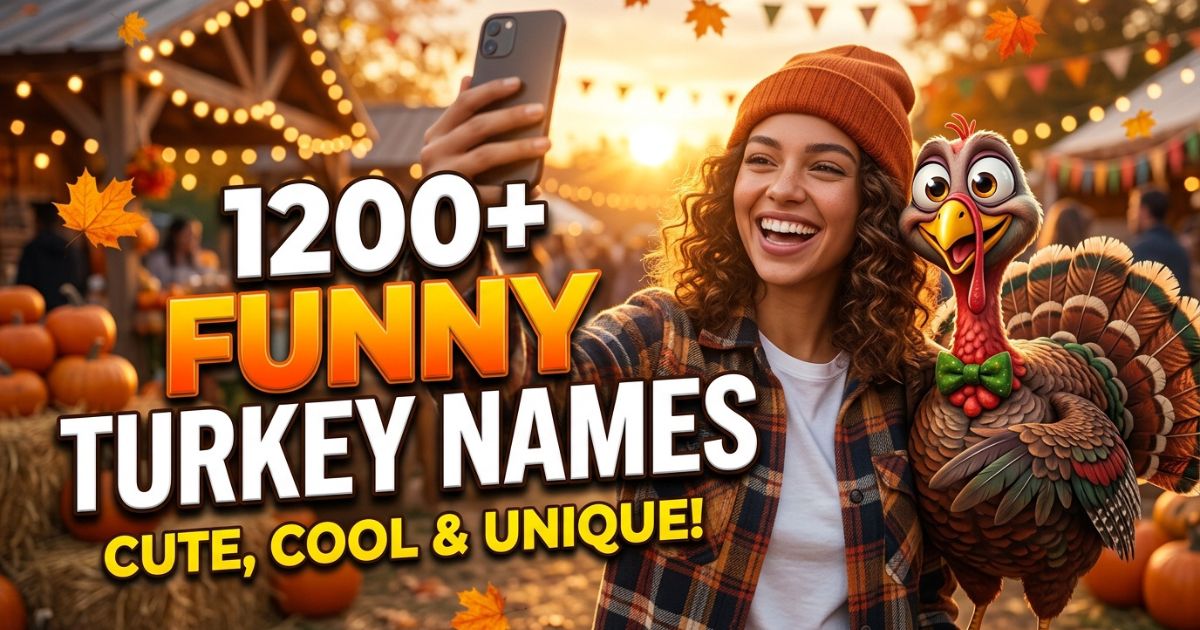 1200+ Best Funny Turkey Names: Cute, Cool & Unique