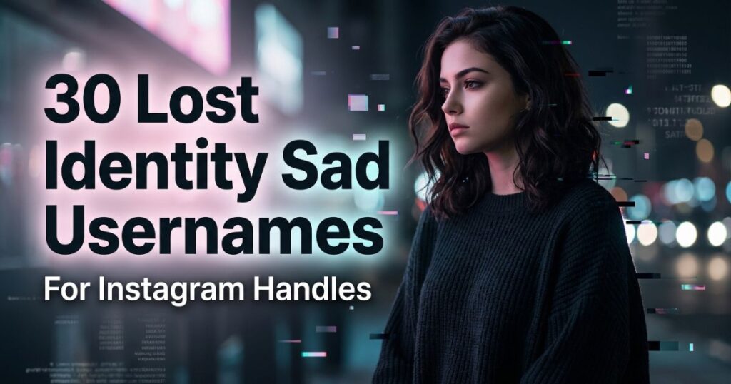 30 Lost Identity Sad Username for Instagram Handles