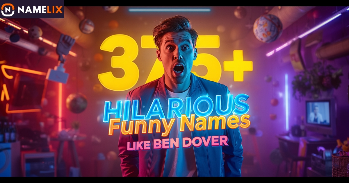 375+ Hilarious Funny Names Like Ben Dover to Try Today