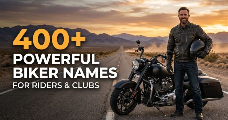 400+ Powerful Biker Names for Riders & Clubs