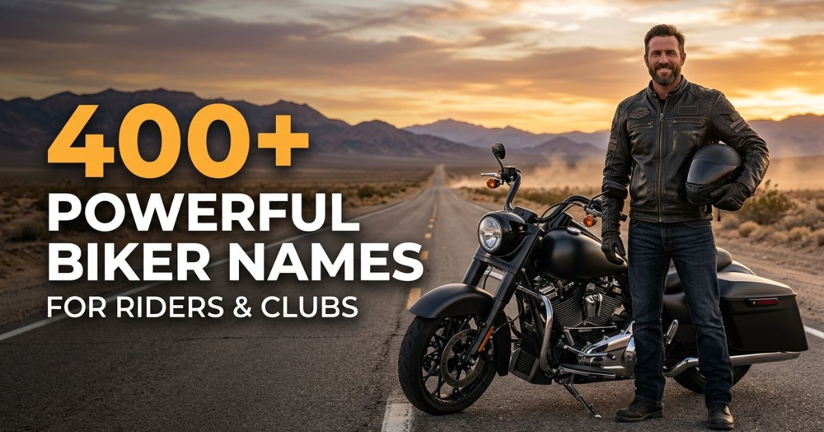 400+ Powerful Biker Names for Riders & Clubs