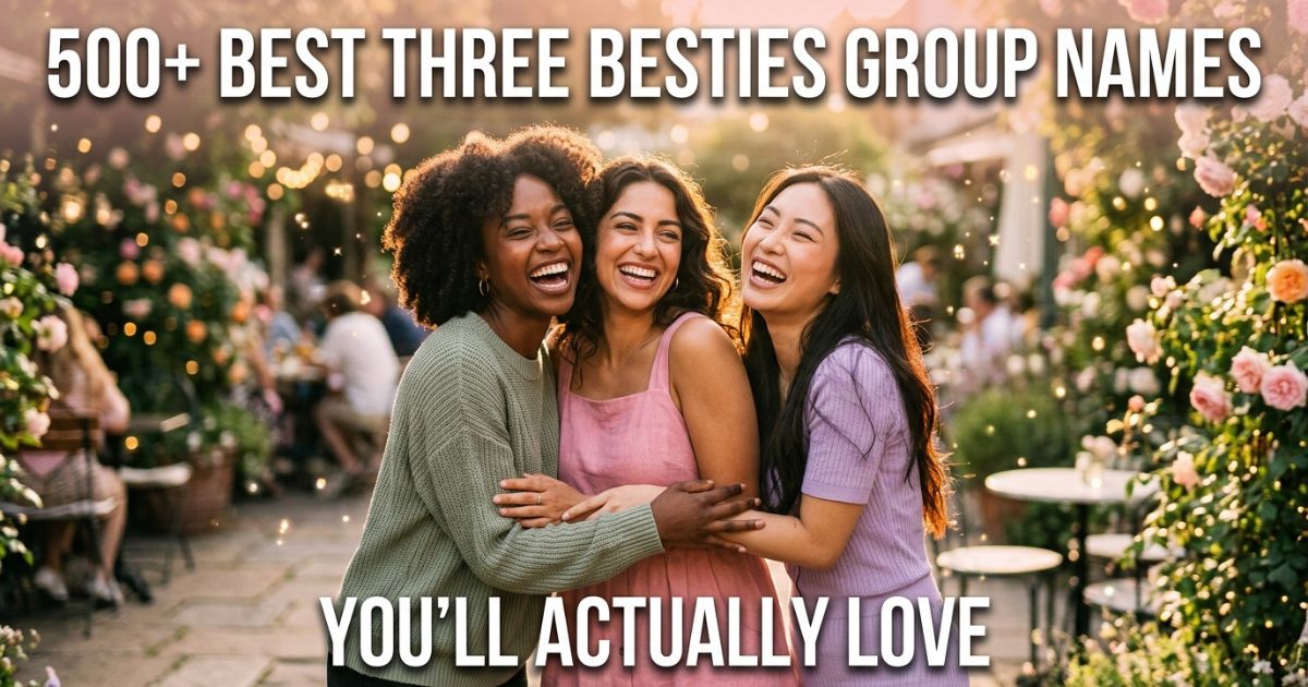 500+ Best Three Besties Group Names You'll Actually Love