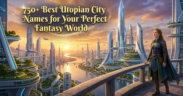 750+ Best Utopian City Names for Your Perfect Fantasy World