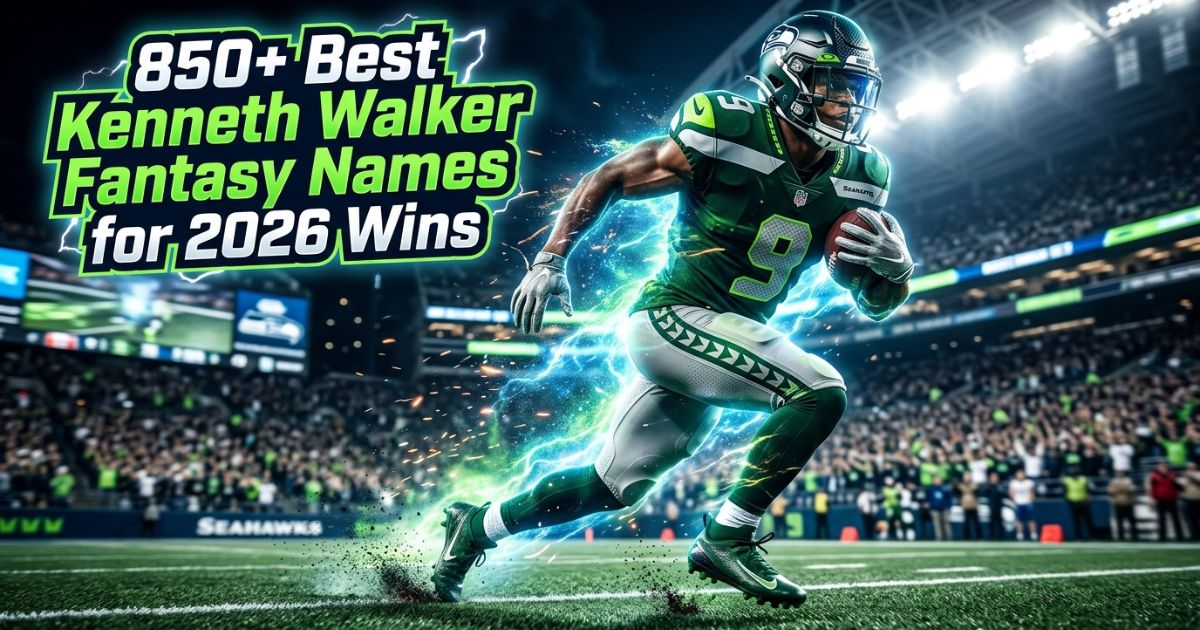 850+ Best Kenneth Walker Fantasy Names for 2026 Wins