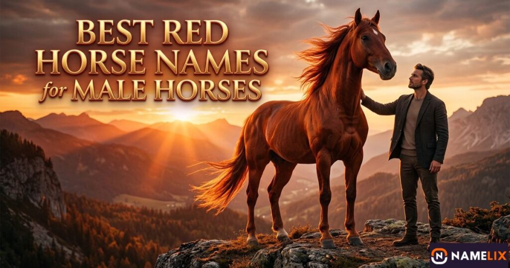 Best Red Horse Names for Male Horses