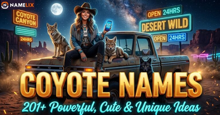 Coyote Names: 201+ Powerful, Cute & Unique Ideas Guide