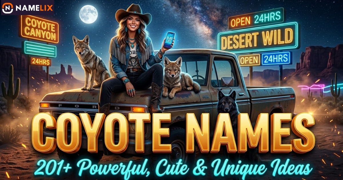 Coyote Names: 201+ Powerful, Cute & Unique Ideas Guide