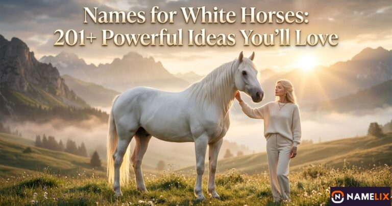 Names for White Horses: 201+ Powerful Ideas You’ll Love