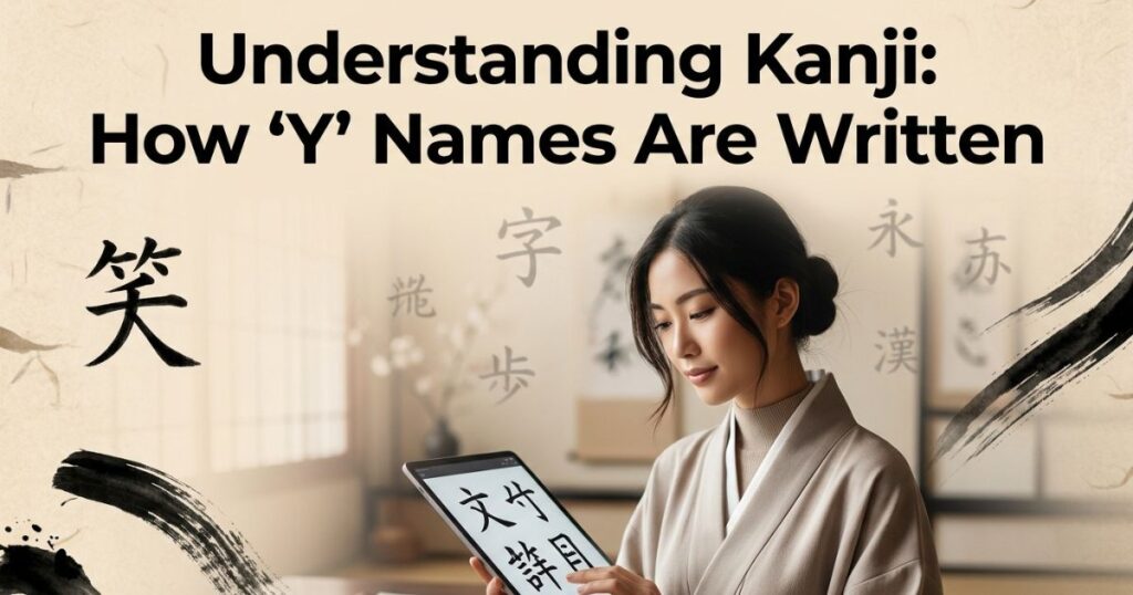 Understanding Kanji: How 'Y' Names Are Written