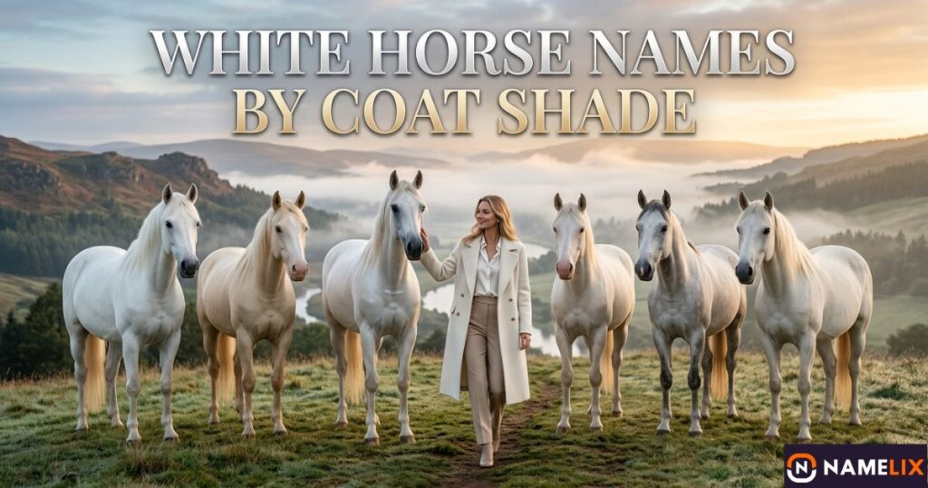 White Horse Names by Coat Shade