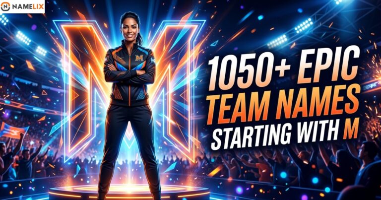 1050+ Epic Team Names That Start With M