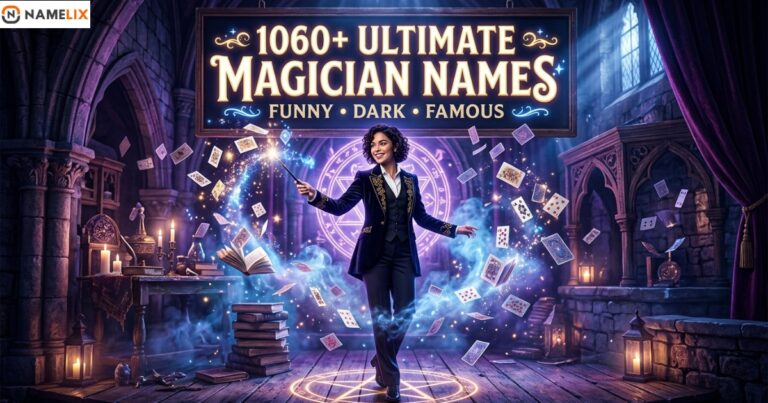 1060+ Ultimate Magician Names: Funny, Dark & Famous