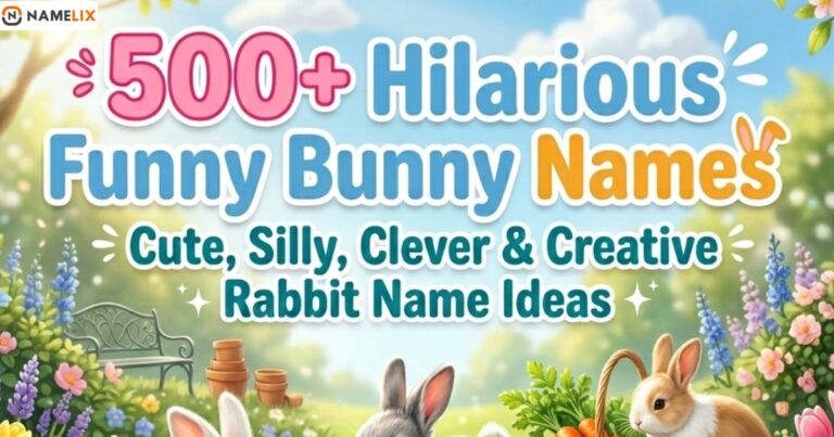 500+ Hilarious Funny Bunny Names for Rabbits