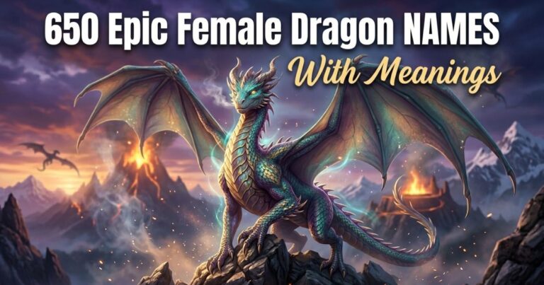 650 Epic Female Dragon Names With Meanings