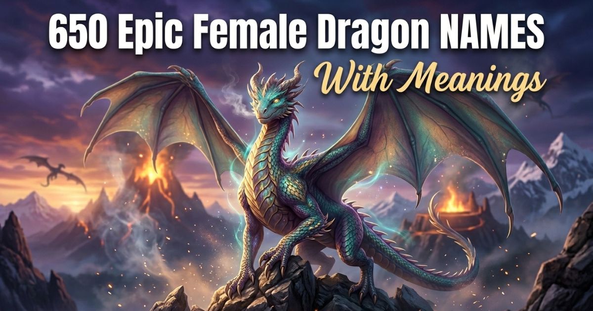 650 Epic Female Dragon Names With Meanings