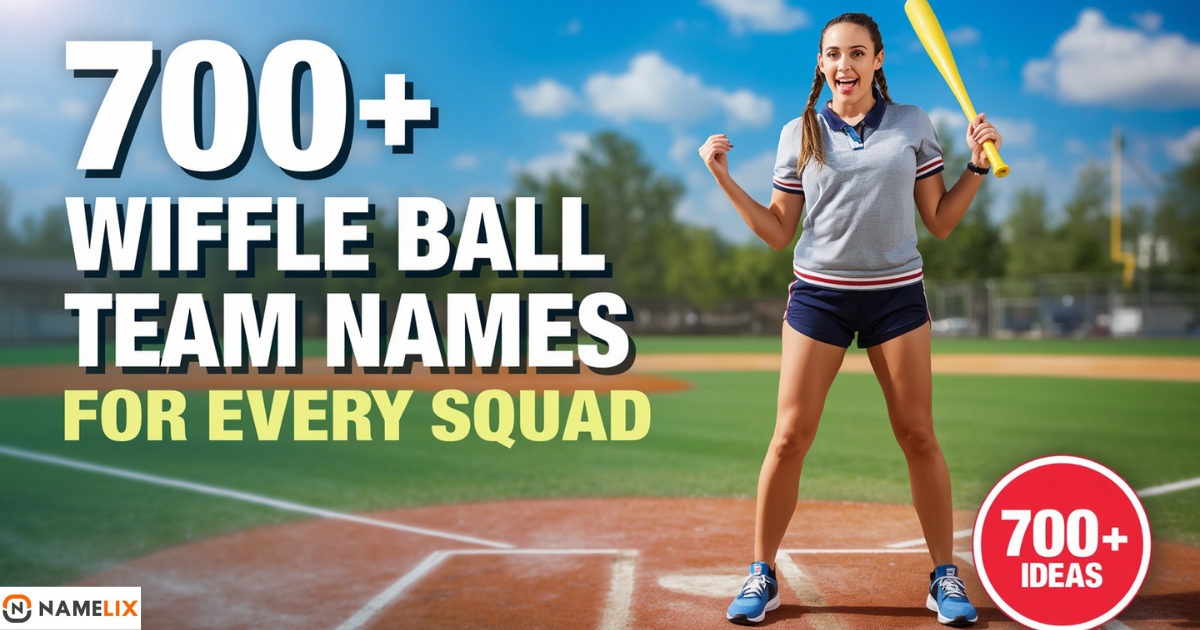 700+ Epic Wiffle Ball Team Names for Every Squad