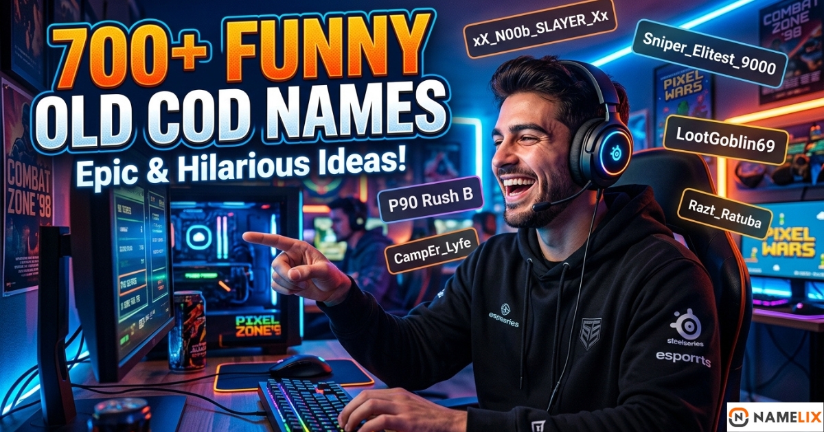 700+ Funny Old COD Names: Epic & Hilarious Ideas