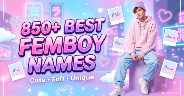850+ Best Femboy Names: Cute, Soft & Unique Ideas