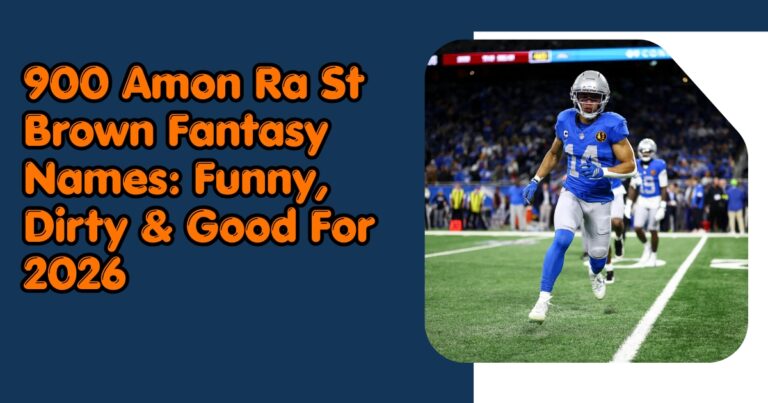 900+ Powerful Amon Ra St Brown Fantasy Names