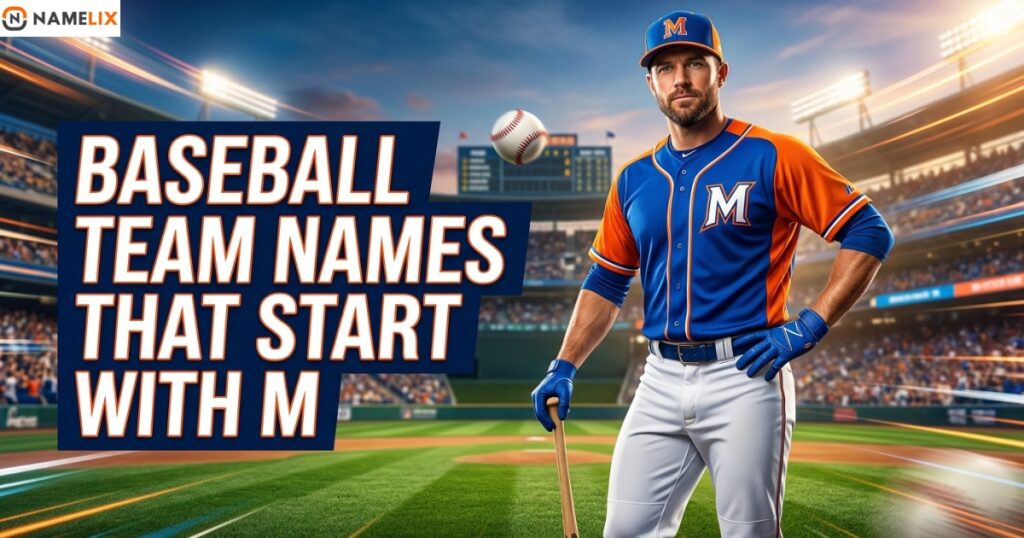 Baseball Team Names That Start With M
