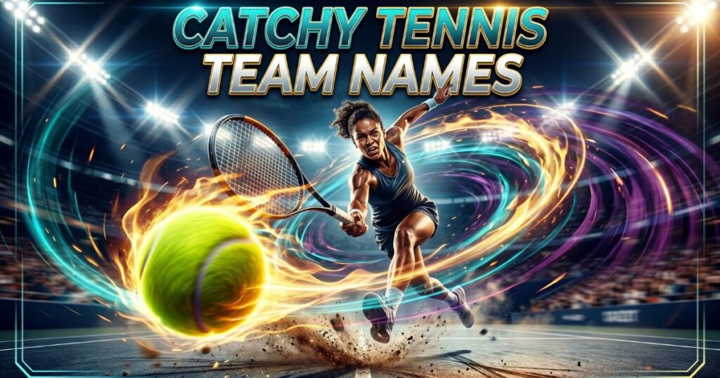 Catchy Tennis Team Names