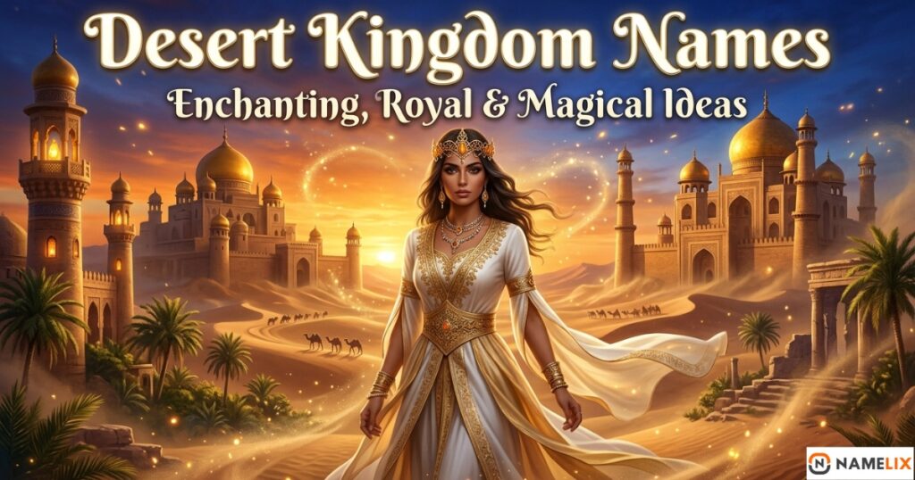 Desert Kingdom Names