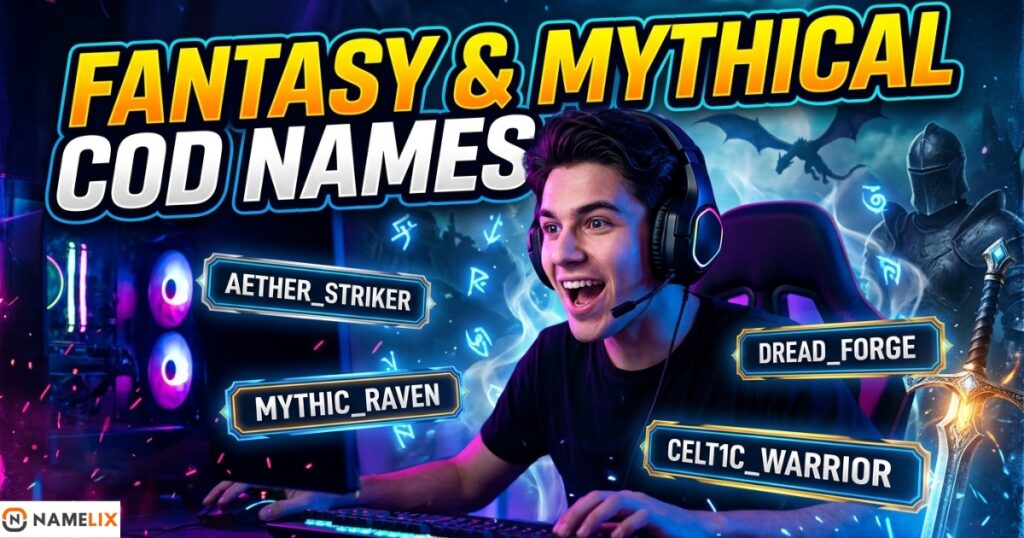 Fantasy and Mythical COD Names