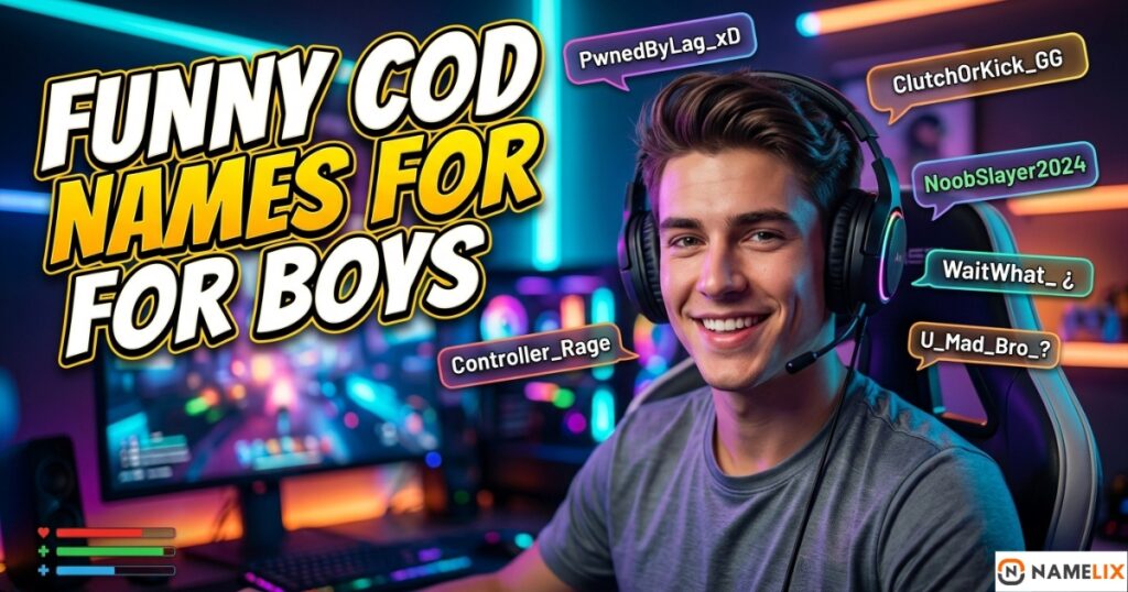 Funny COD Names for Boys