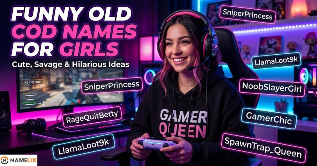 Funny COD Names for Girls