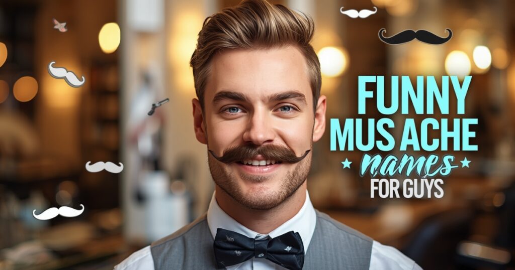 Funny Mustache Names for Guys
