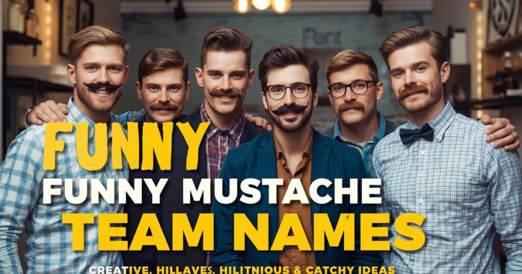 Funny Mustache Team Names
