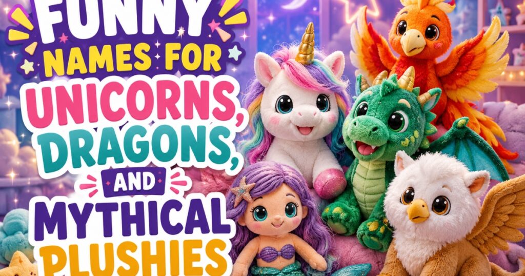 Funny Names for Unicorns, Dragons, and Mythical Plushies