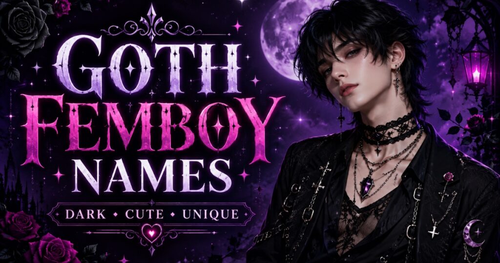 Goth Femboy Names