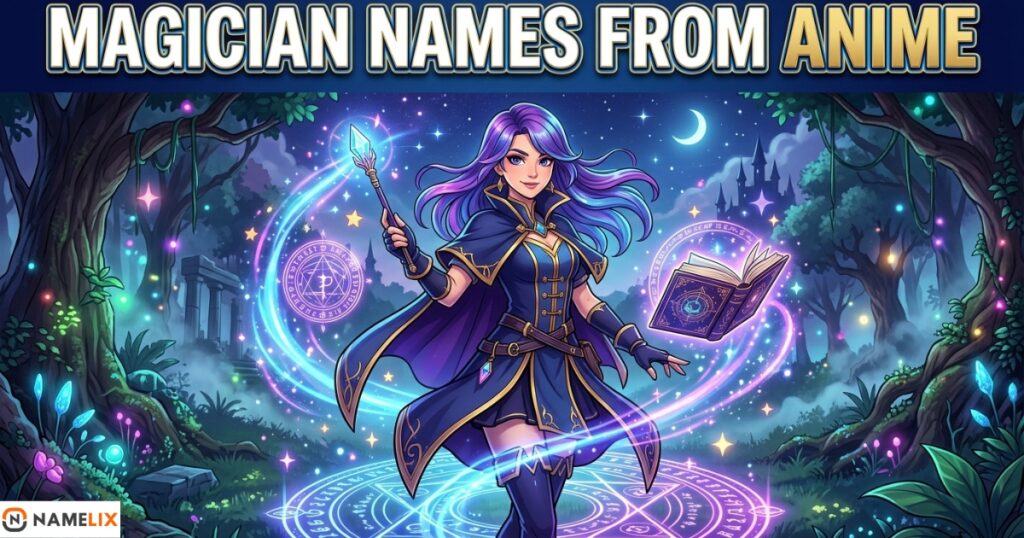 Magician Names from Anime