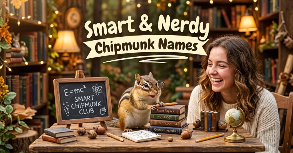 Smart and Nerdy Chipmunk Names