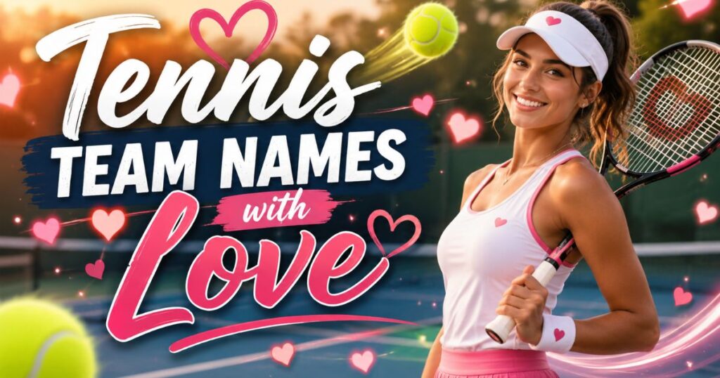 Tennis Team Names with Love