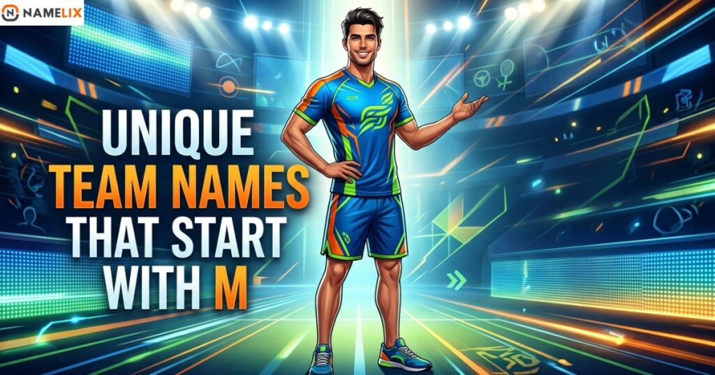 Unique Team Names That Start With M